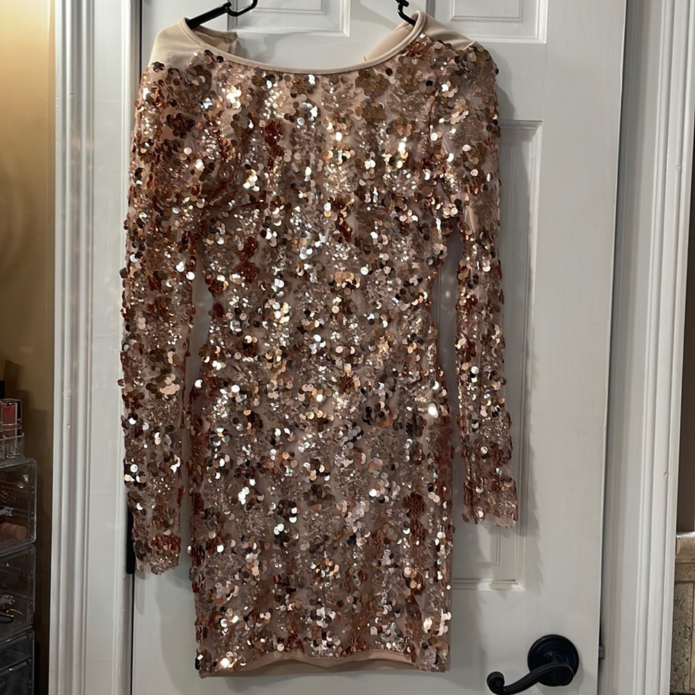 Rose gold dress